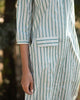 Button-down Stripe Top - Olive