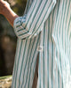 Button-down Stripe Top - Olive