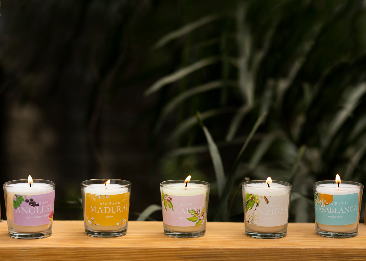 Jar Candles - Set of 5