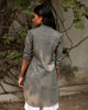 Basic Mid-length Kurta - Grey