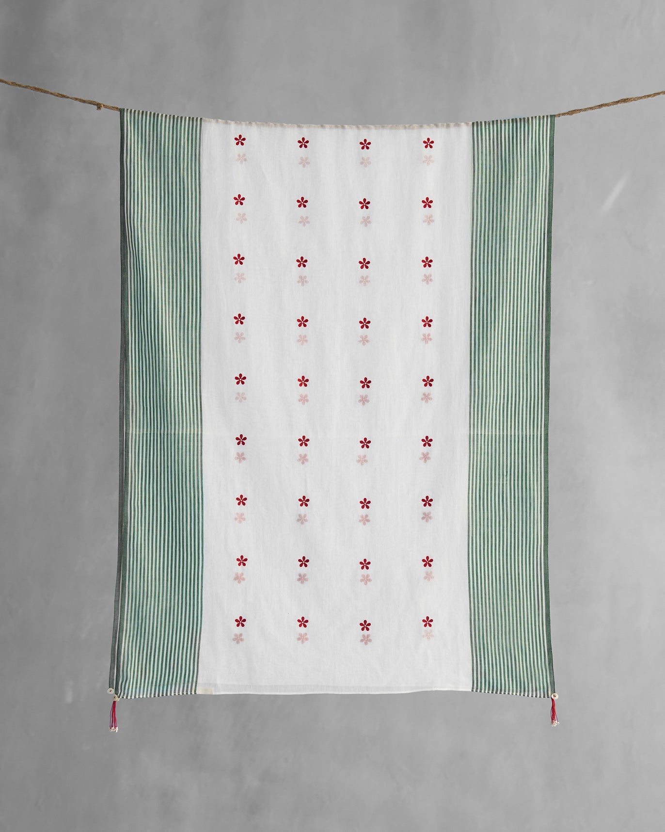 Dokai Scarf - White & Green