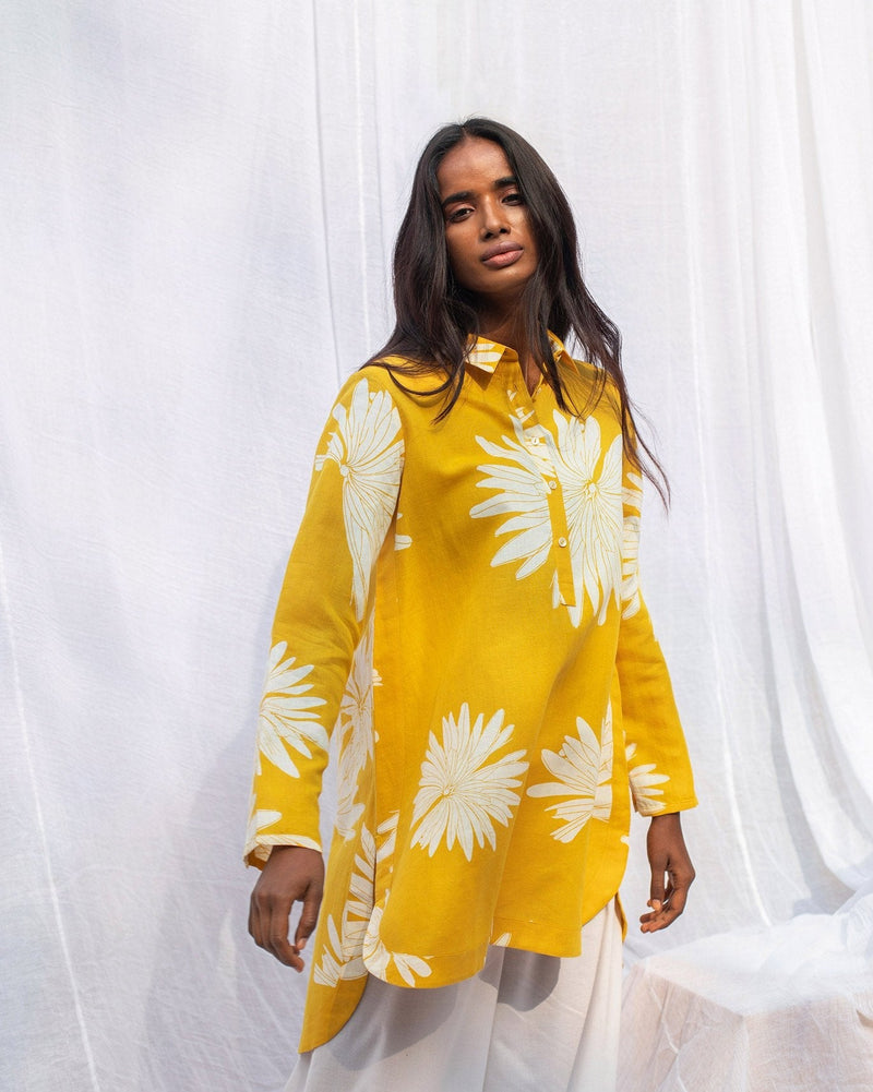 High-Low Shirt - Ochre