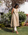 Long Gathered Overlay - Tan