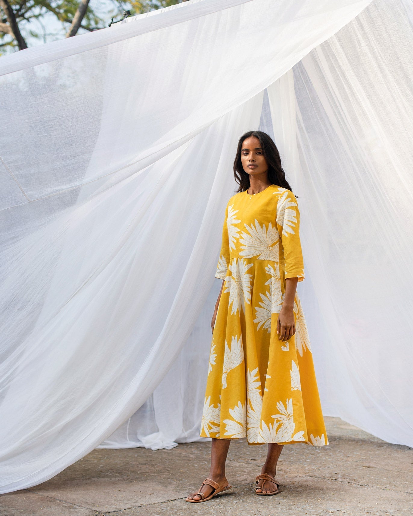 Flare Dress - Ochre