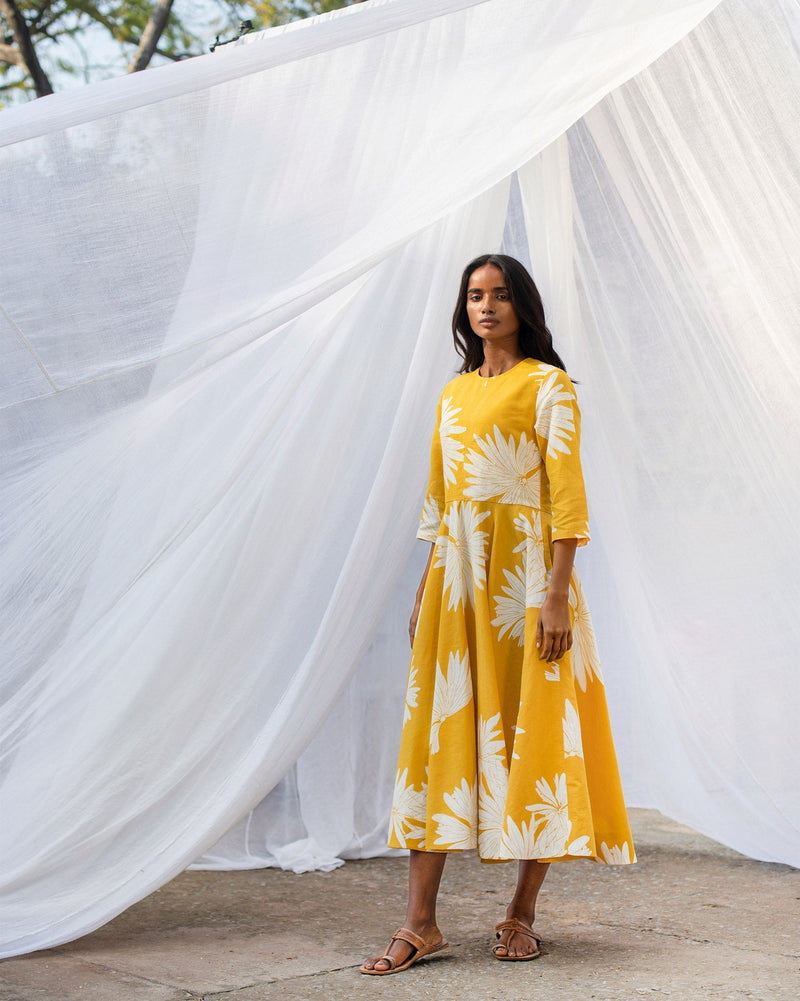 Flare Dress - Ochre