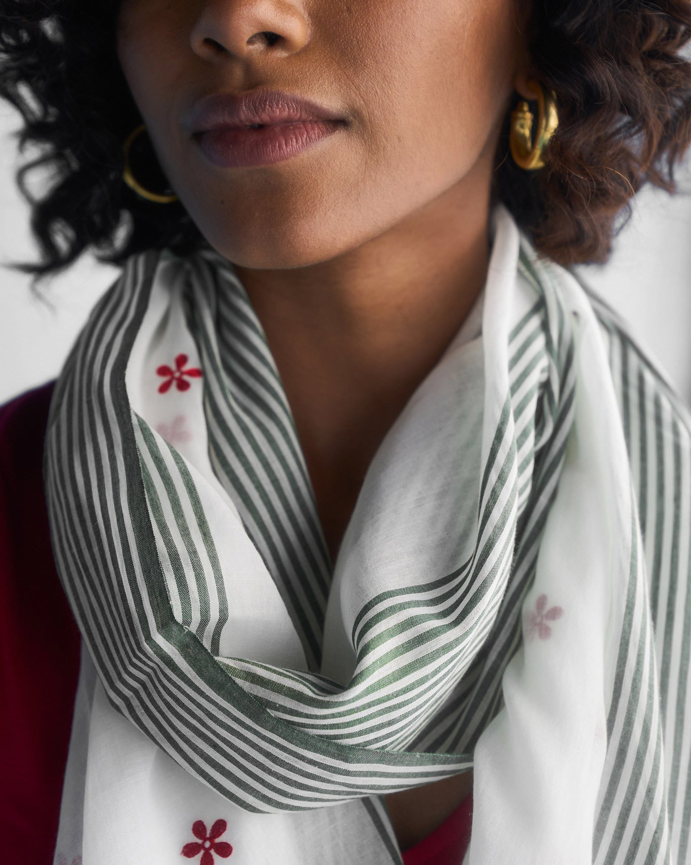 Dokai Scarf - White & Green