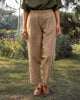 Front Pleat Pant - Tan