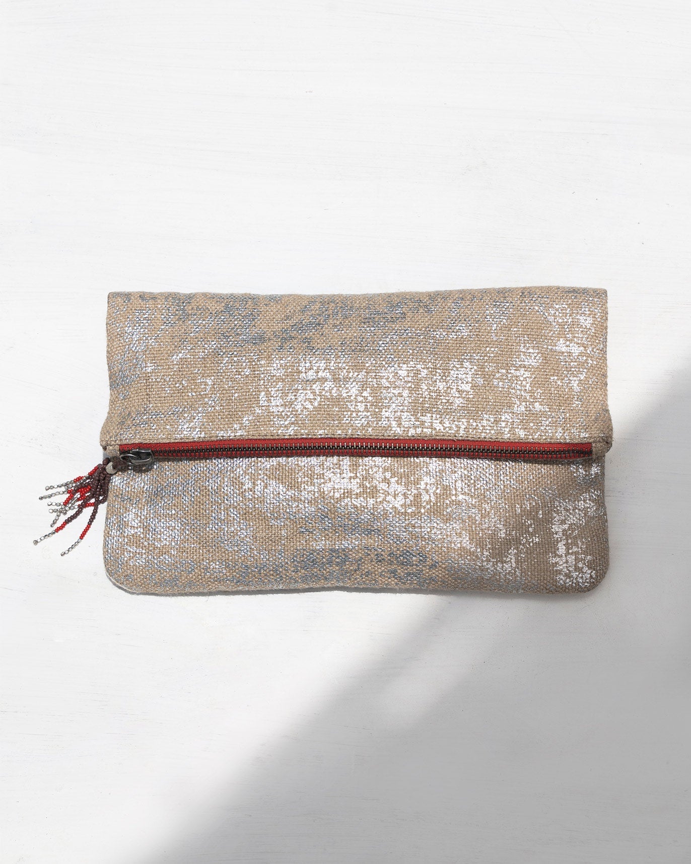 Fold Over Foiled Clutch