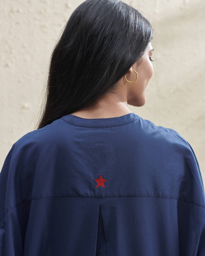 Lazy Sunday Tunic - Indigo
