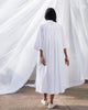 Front-Tie Shirt Dress - White