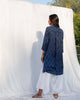Mandarin Collar Overshirt - Indigo