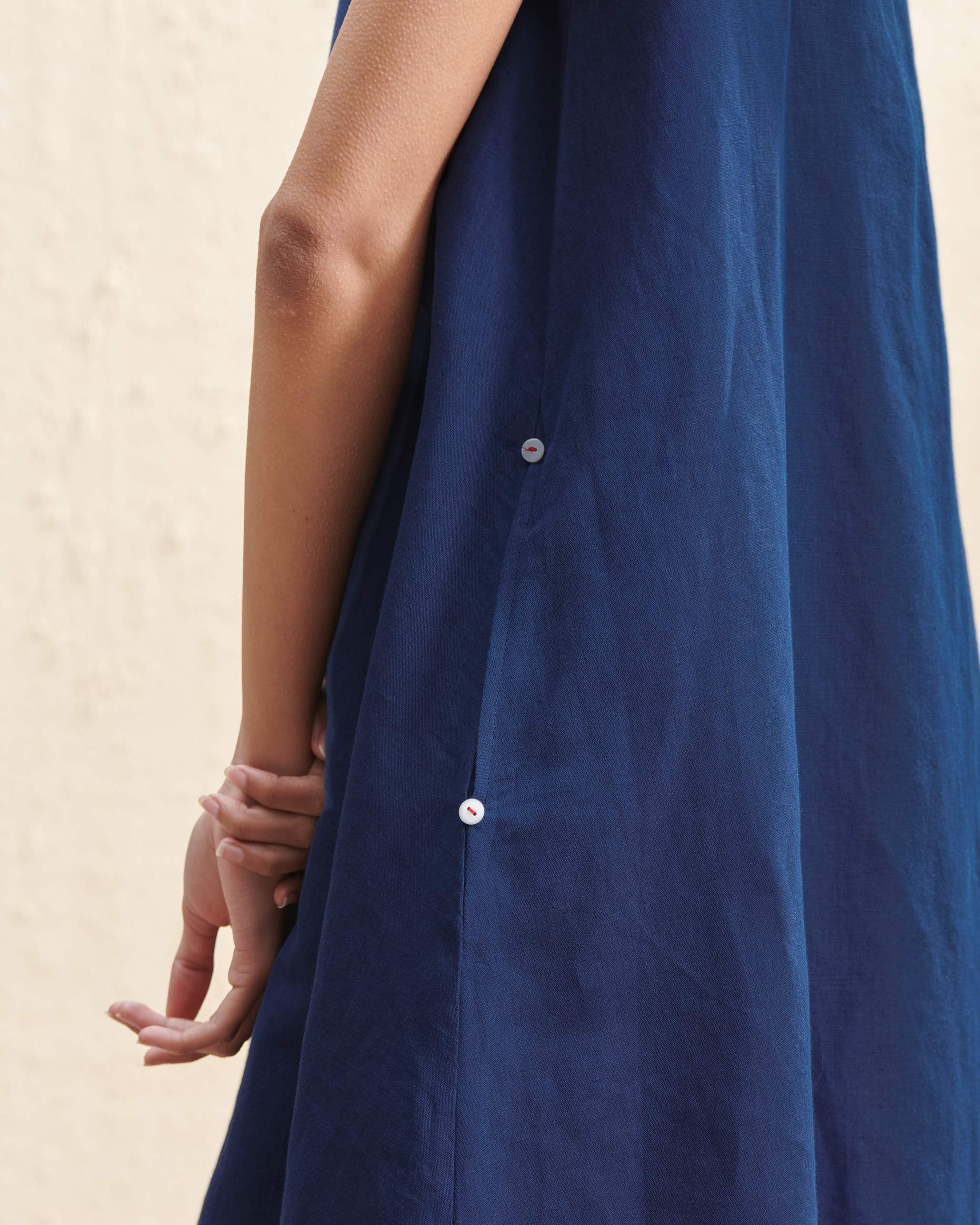 Double Layer Dress - Indigo