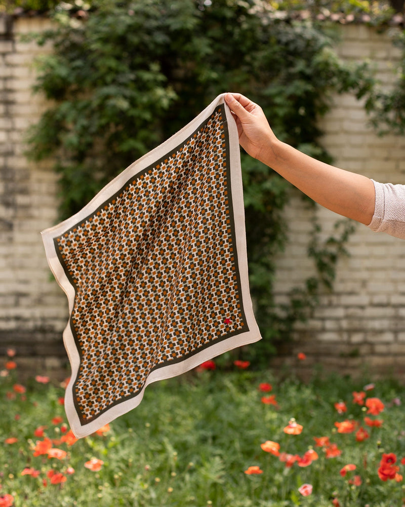 Geo Bandana - Brown