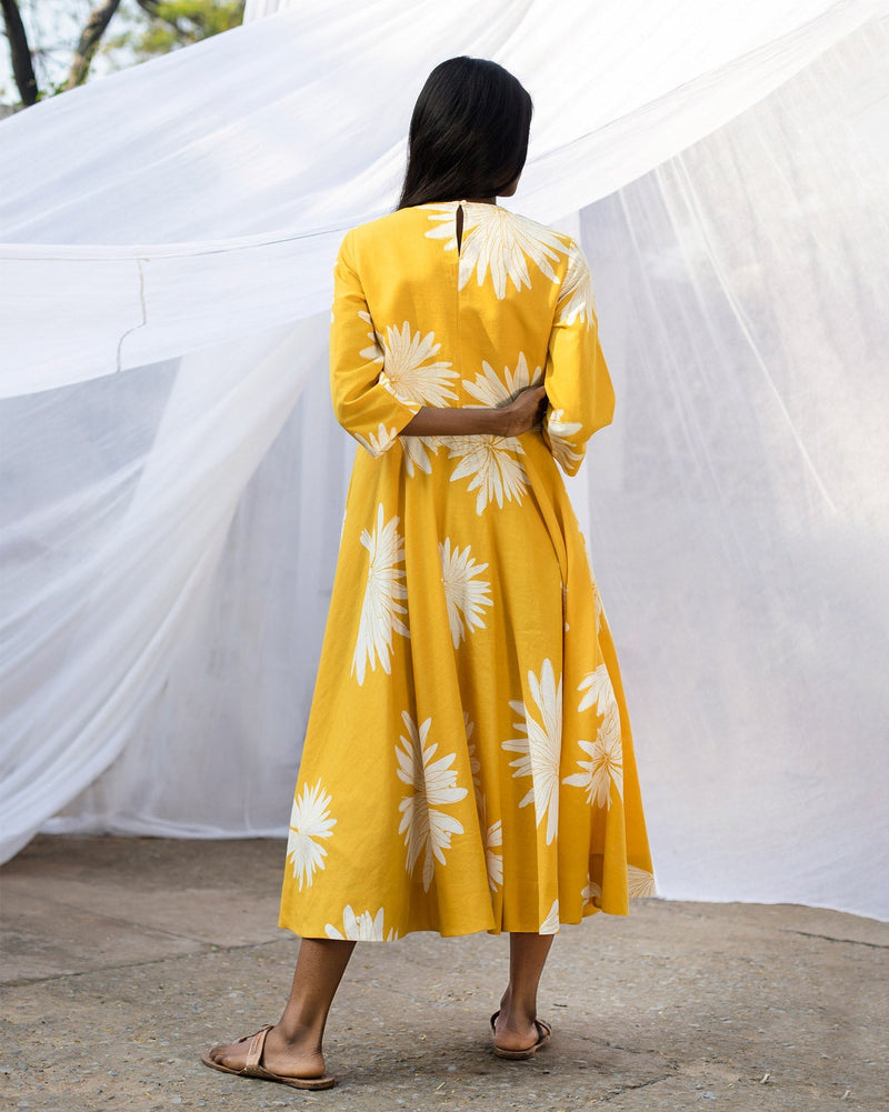 Flare Dress - Ochre