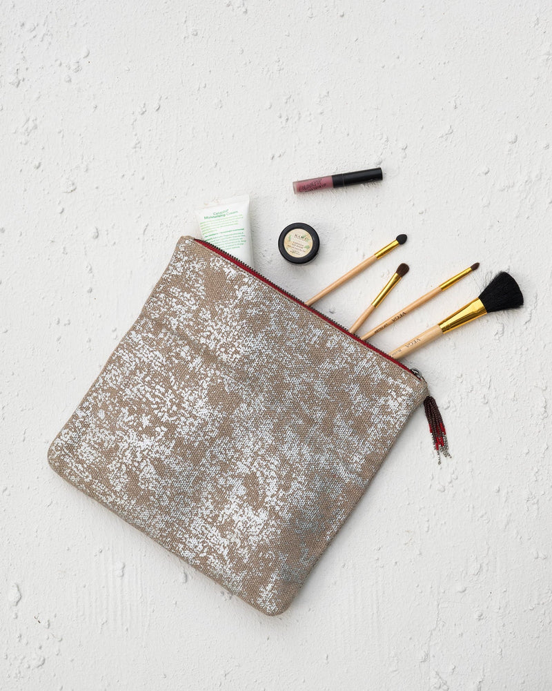 Fold Over Foiled Clutch
