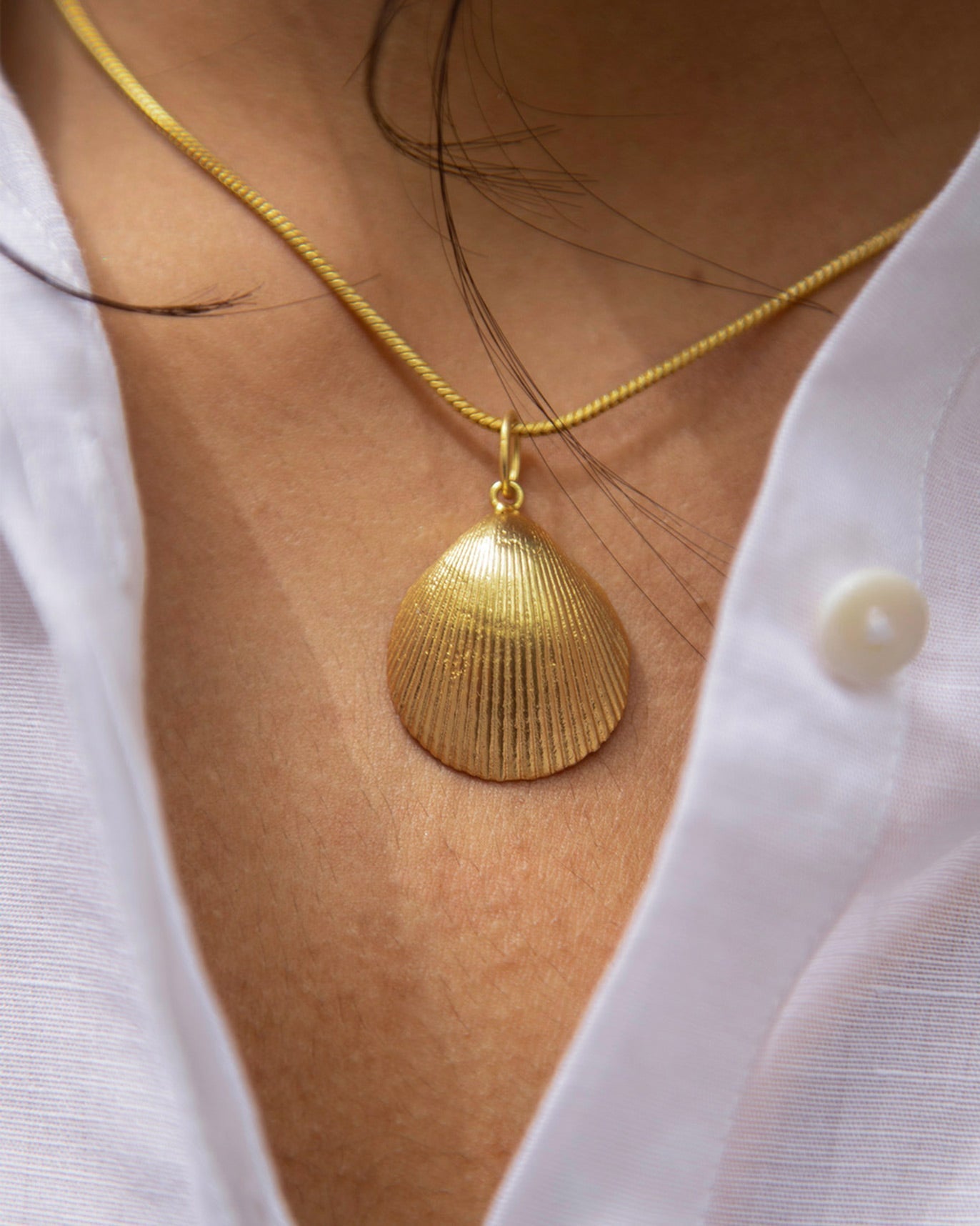 Fan Shell Pendant - Small