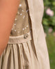Long Gathered Overlay - Tan