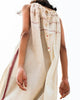 Gathered Neck Jumpsuit - Ivory & Red