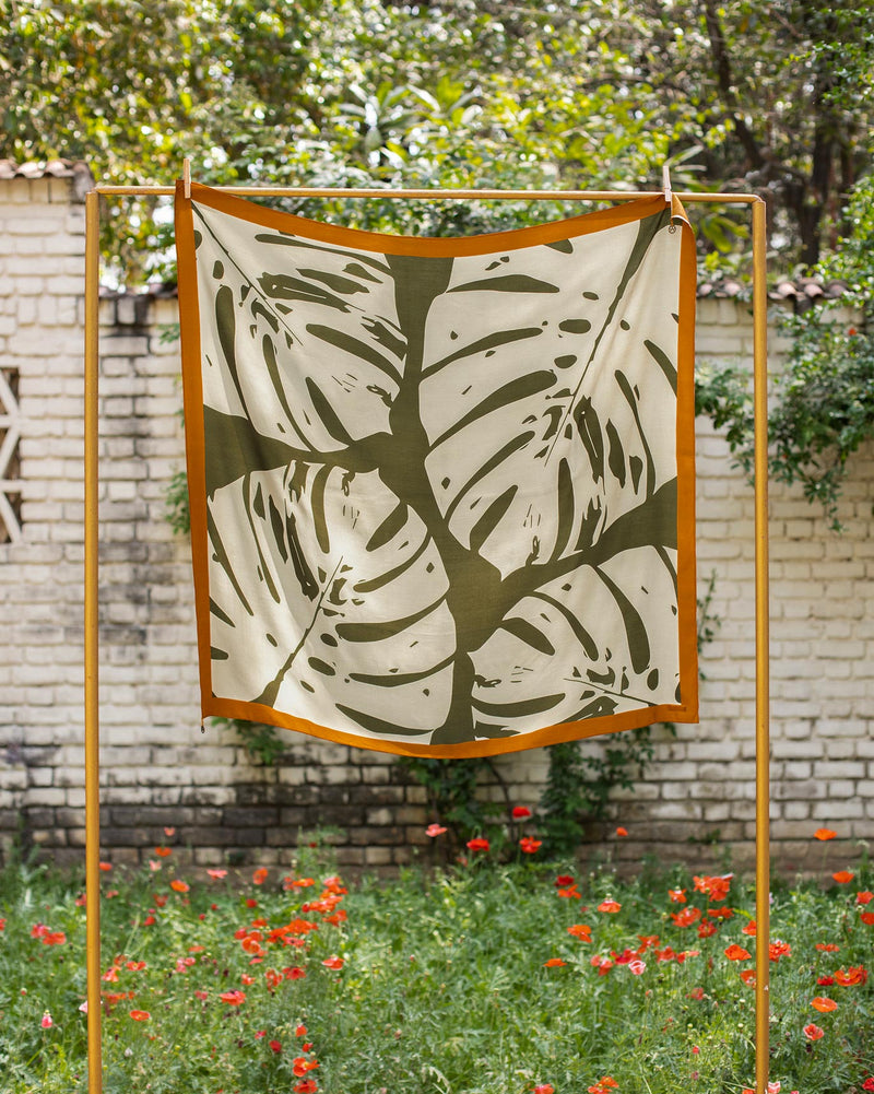 Palm Scarf - Brown