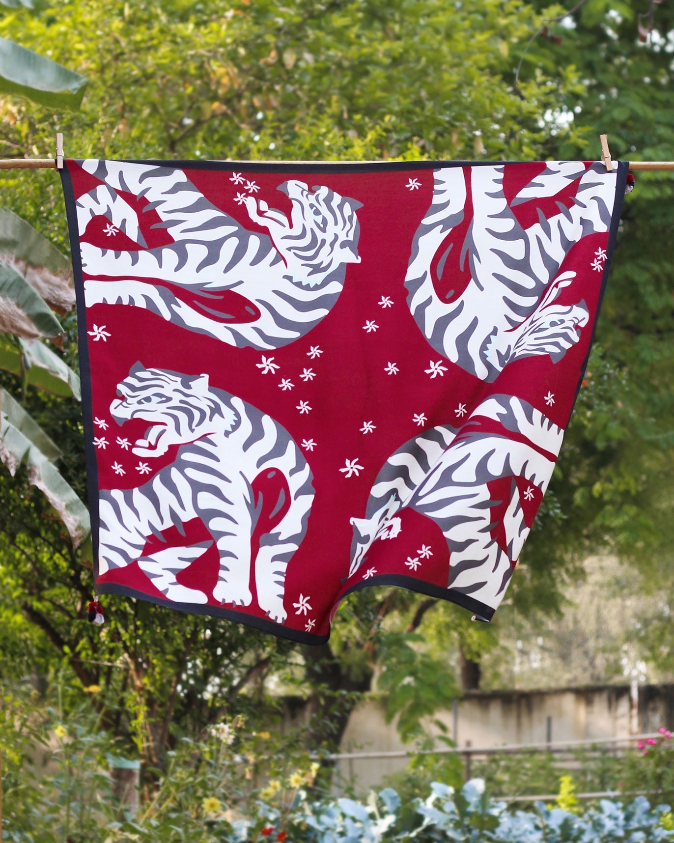 Baagh Scarf - Red