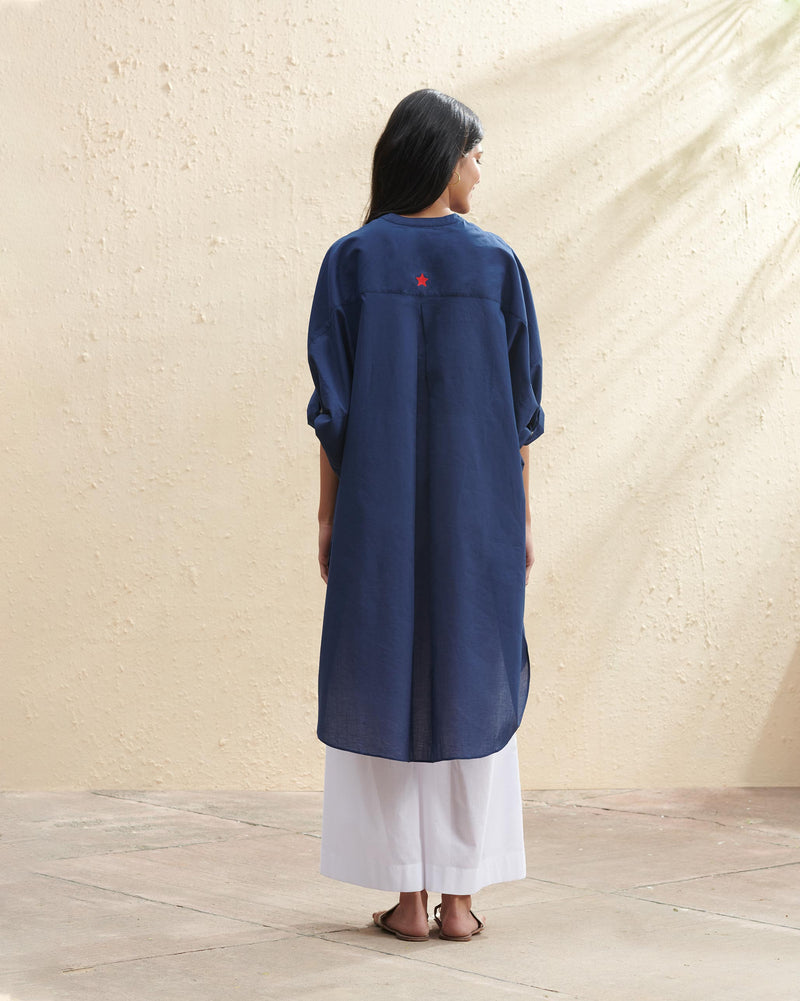 Lazy Sunday Tunic - Indigo