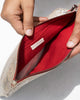 Fold Over Foiled Clutch