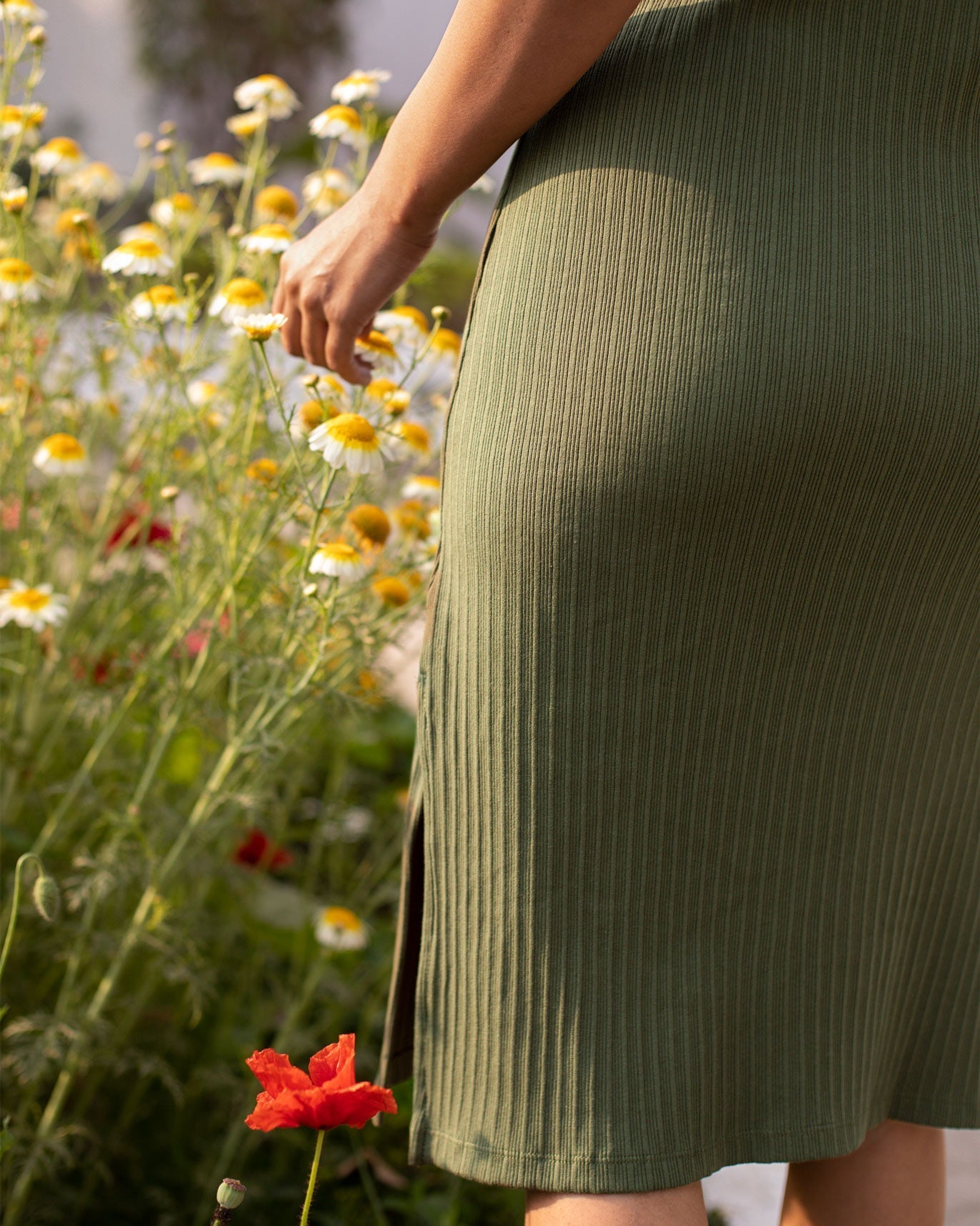 Jersey Dress - Olive