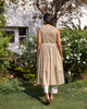 Long Gathered Overlay - Tan