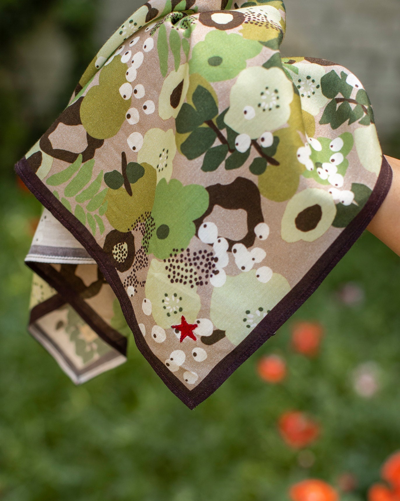 Flora Camouflage Bandana - Green & Olive
