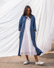 Longline Shirt Dress - Blue