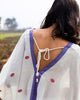 Dori Top - Ivory & Red