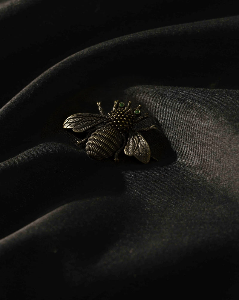 Bee Brooch - Antique Brass