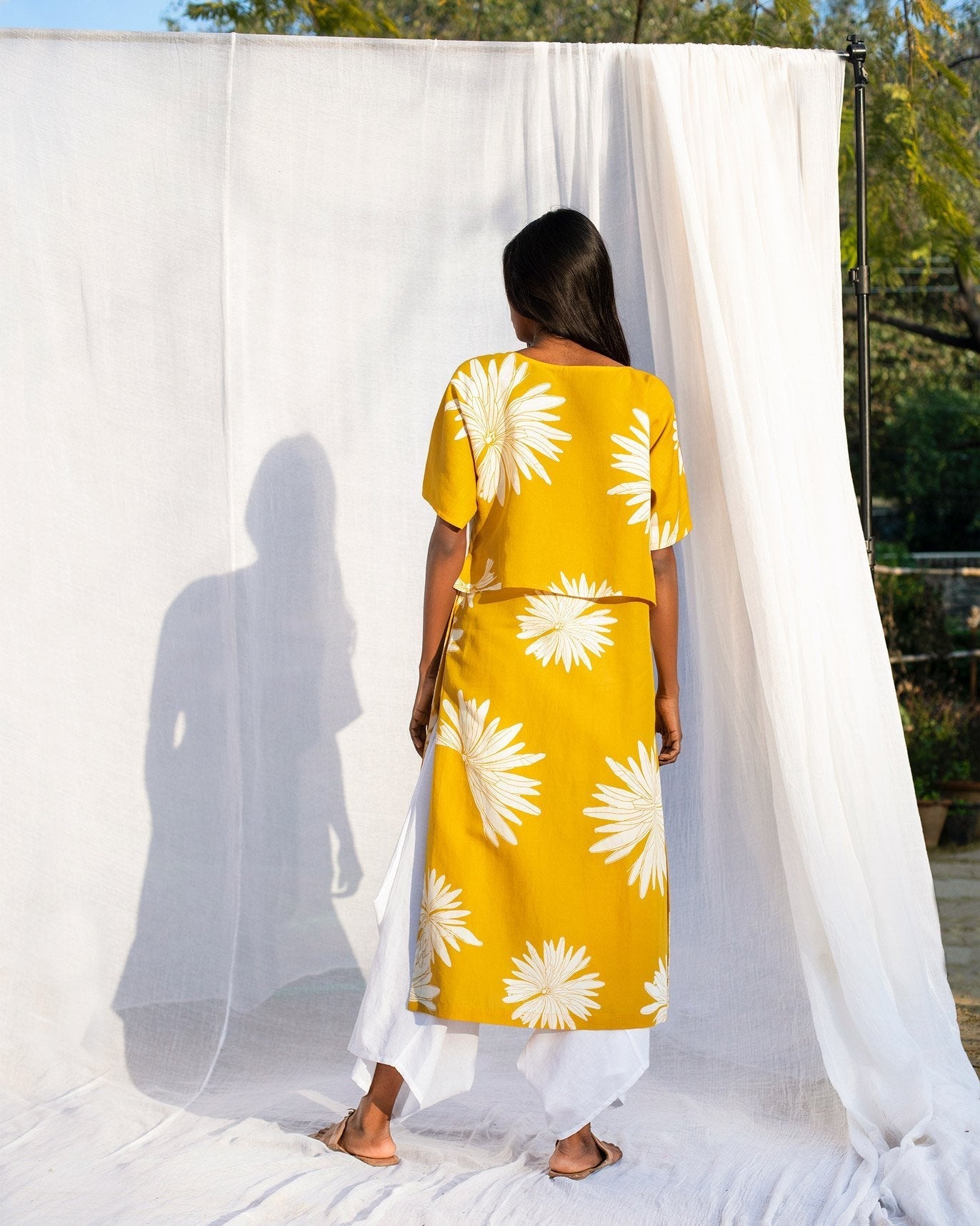 High Slit Kurta - Ochre
