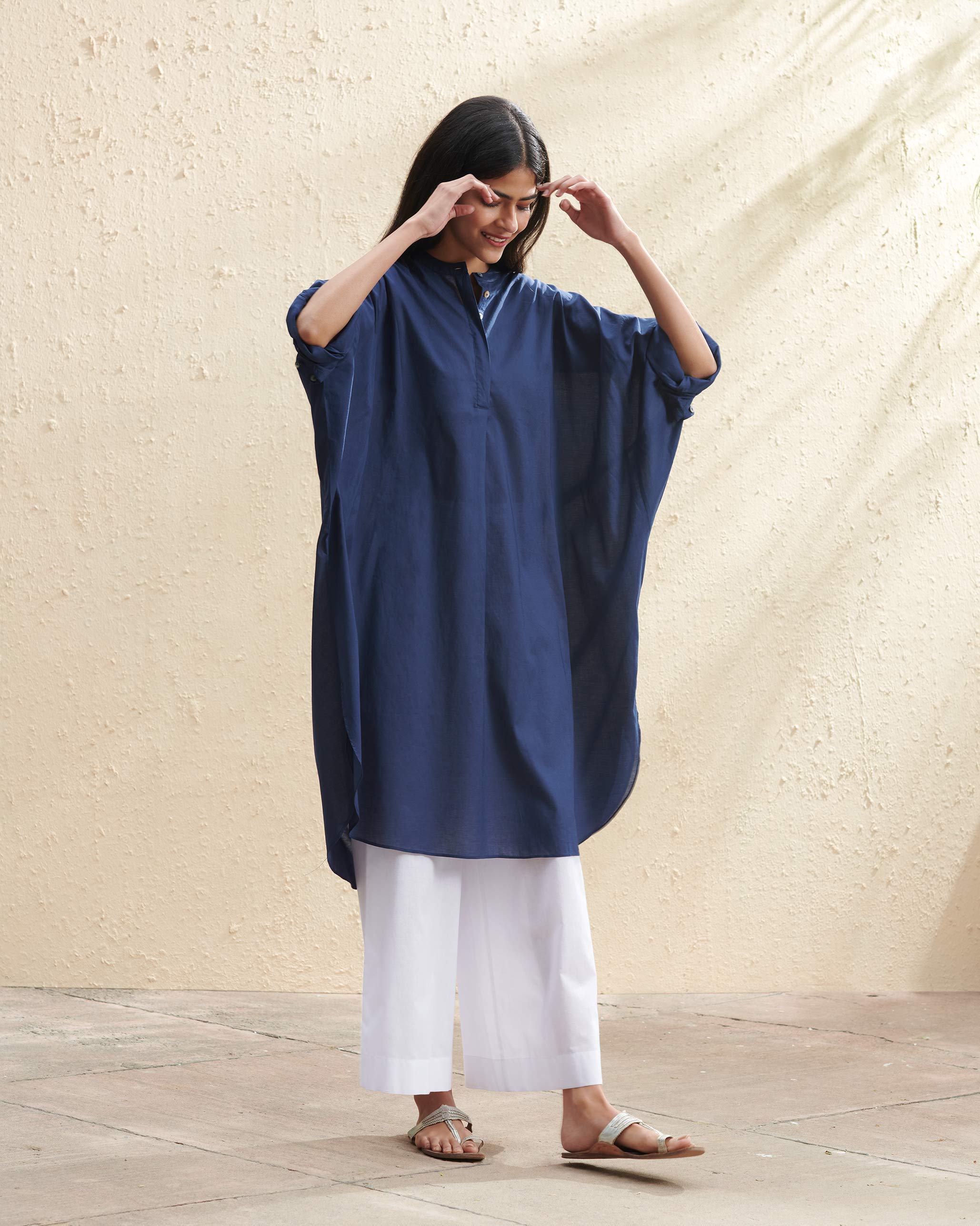 Lazy Sunday Tunic - Indigo