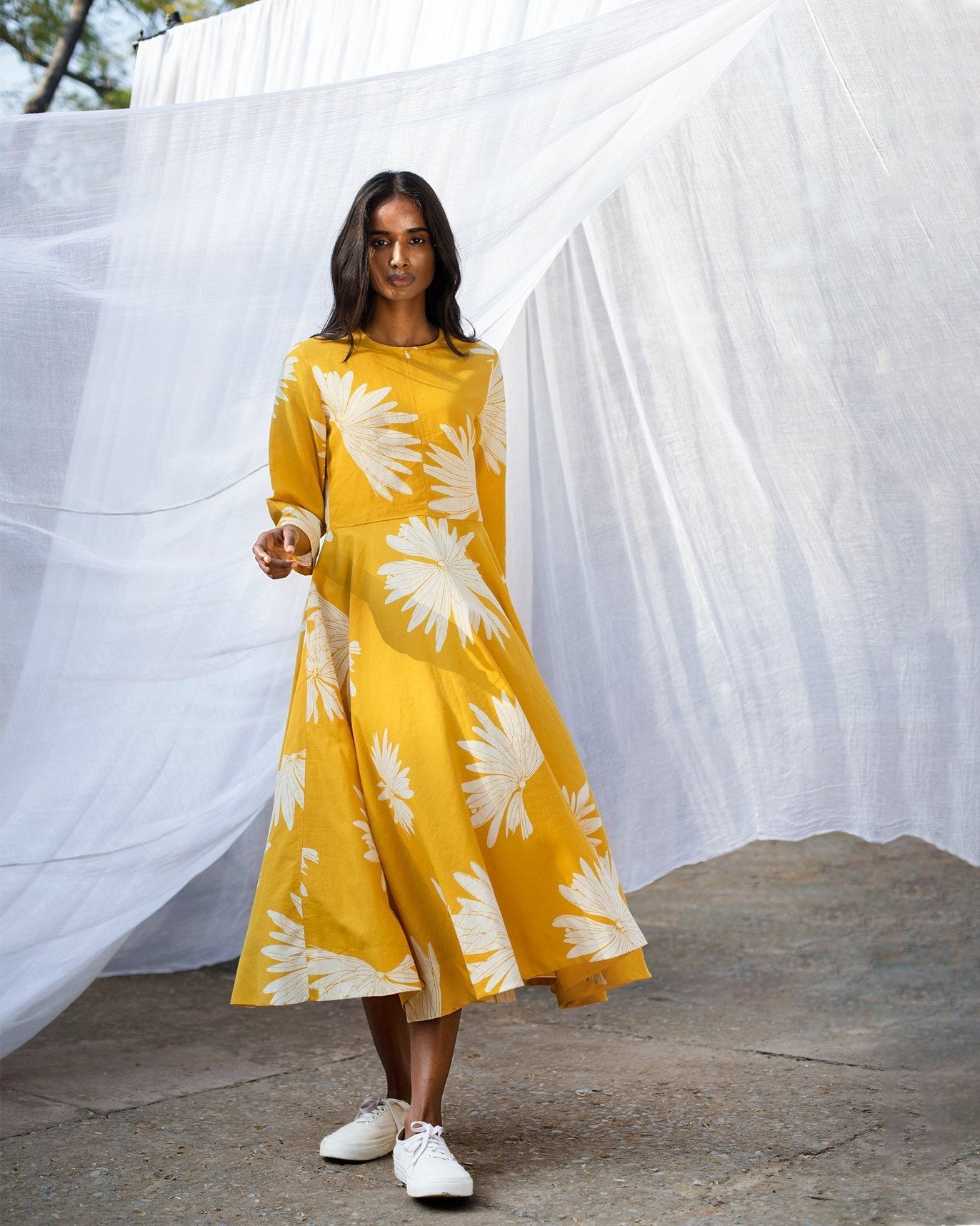 Flare Dress - Ochre