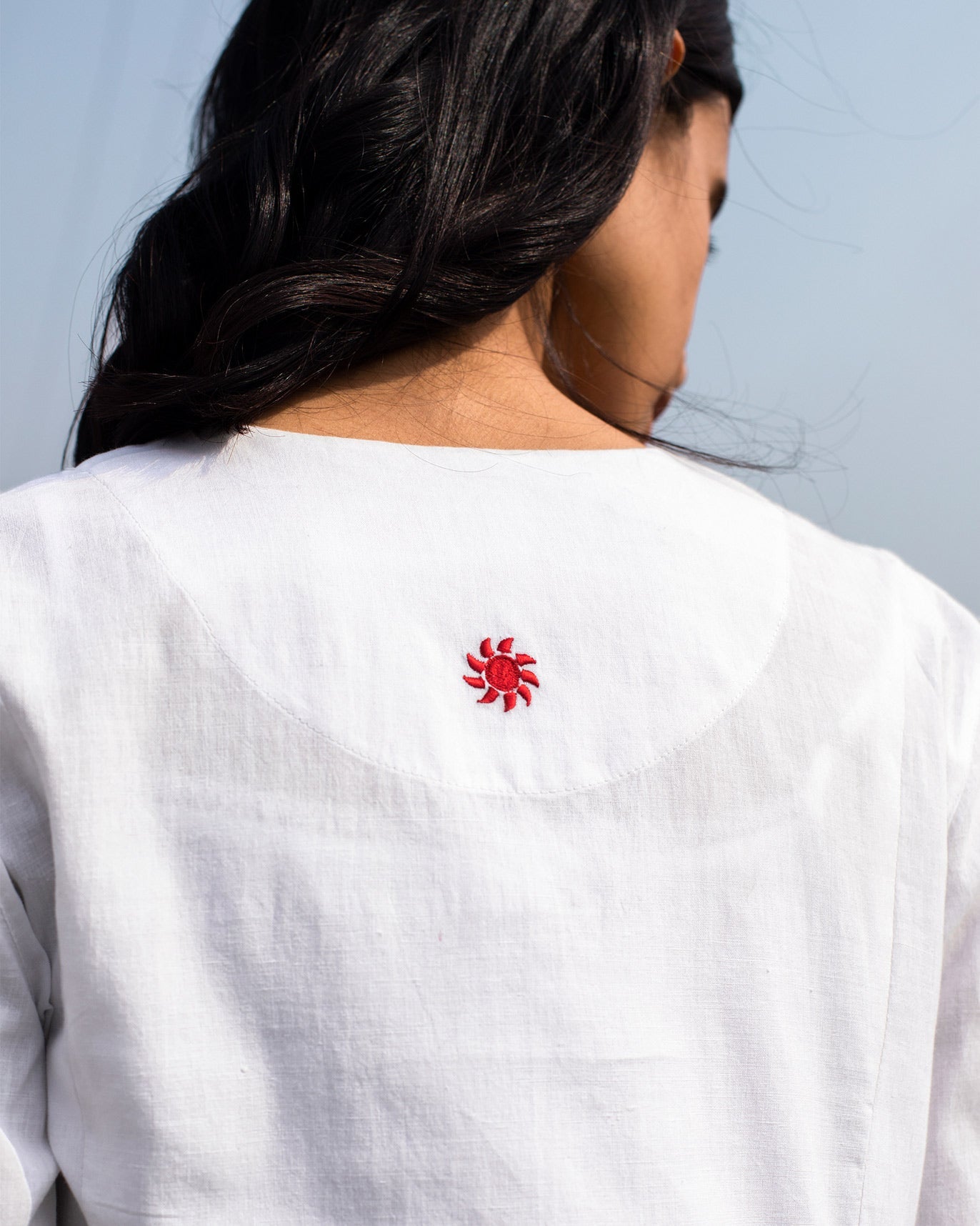 Pintuck Kurta - Ivory