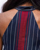 Halter Top - Navy & White