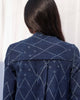 Mandarin Collar Overshirt - Indigo