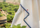 Halter Dress - Ivory & Blue