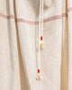 Gathered Neck Jumpsuit - Ivory & Red
