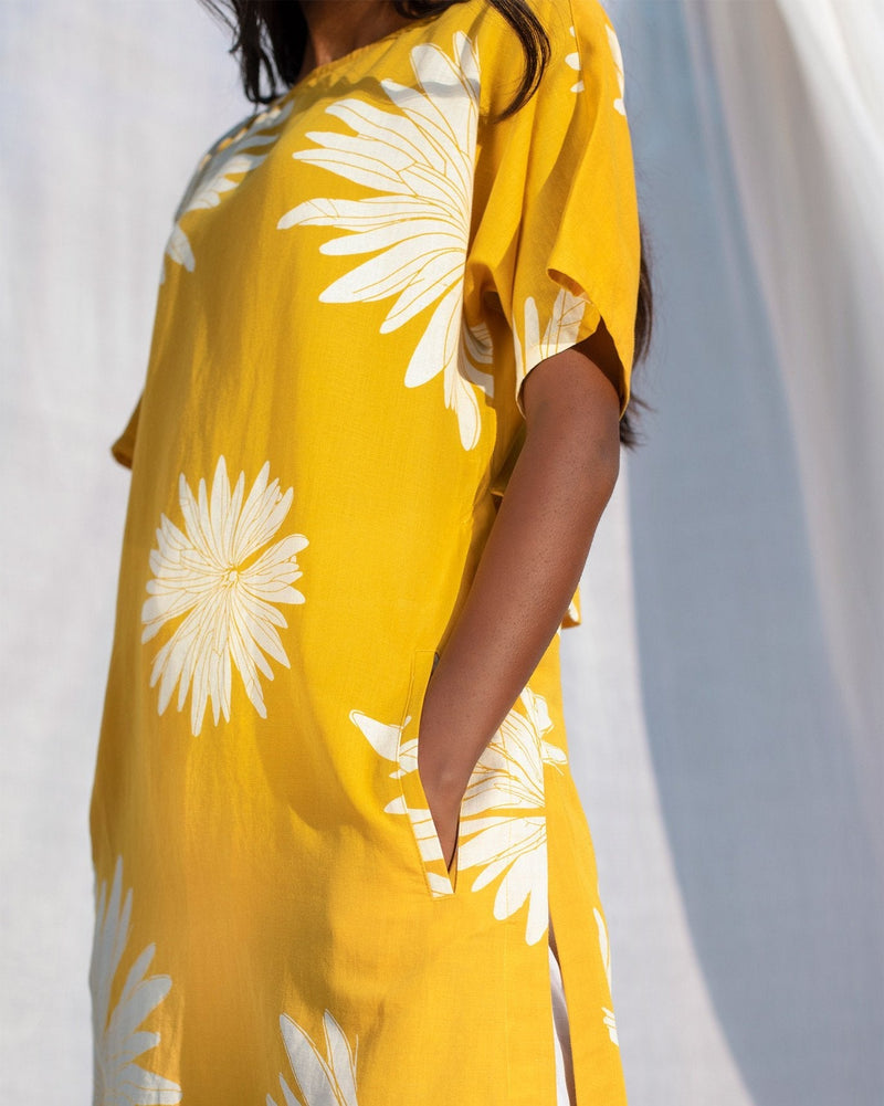 High Slit Kurta - Ochre