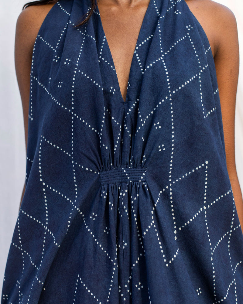 Halter Dress - Indigo