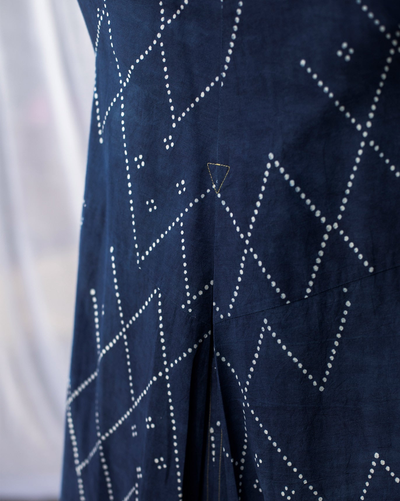 Panelled Kurta - Indigo